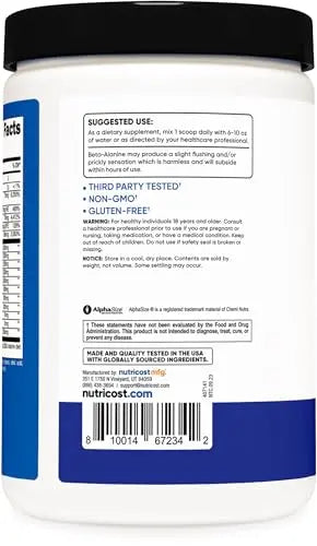 Nutricost Stim-Free Pre-Workout, 30 Servings (Blue Raspberry) - Caffeine Free, Stimulant Nutricost Au supplements