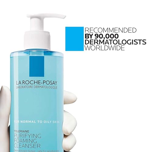 La Roche-Posay Toleriane Purifying Foaming Facial Cleanser, Oil Free Face Wash for Women & Men with Niacinamide + Ceramides