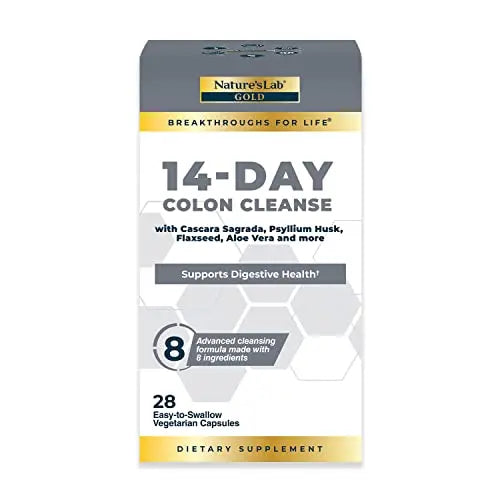 Nature's Lab Gold 14 Day Colon Cleanse* - Blend of Probiotics, Fiber, Flavonoids Nature's Lab Au supplements