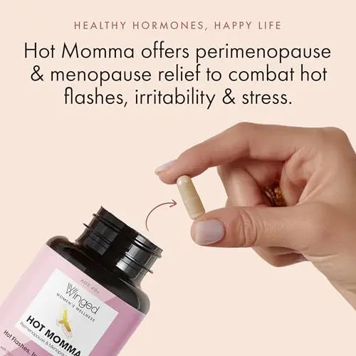 Winged Wellness Hot Momma, Perimenopause & Menopause Supplement - Vegan Menopause Winged Wellness Au supplements