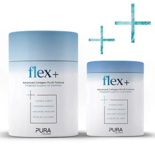 Pura Collagen Powdered Supplement Flex+, 10,000 mg Hydrolysed Peptides, Vitamin C & Manganese Pura Collagen Au supplements
