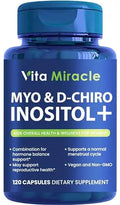 Inositol Supplement Myo-Inositol & D-Chiro Inositol 120 Capsules 2000mg 40:1 Ratio High Vita Miracle Au supplements