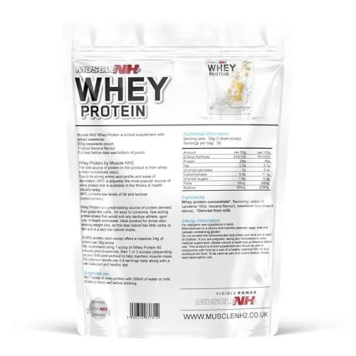 MuscleNh2 Whey Protein Powder Milk Protein, Soy Free, Gluten Free, Naturally Occurring BCAAs MuscleNh2 Au supplements