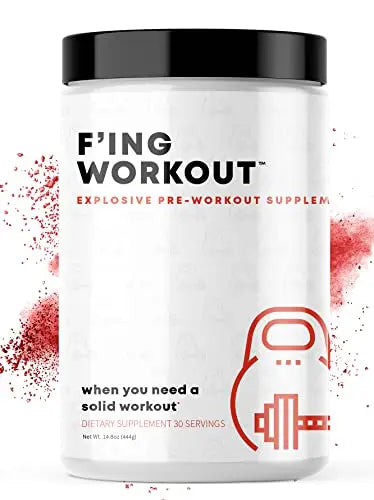 F'ing Workout - Explosive Pre-Workout Supplement (Sour Peach Rings) F'ing Au supplements