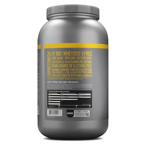 Isopure Protein Powder, Zero Carb Whey Isolate with Vitamin C & Zinc for Immune Support Isopure Au supplements