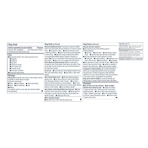 Advil Pain Reliever and Fever Reducer, Ibuprofen 200mg for Pain Relief - 24 Coated Tablets Advil Au supplements