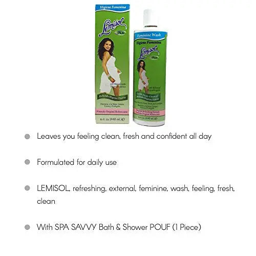 Lemisol Plus, Gentle Daily Feminine Cleanser, Original Refreshing Formula - 8 Oz (Pack of 3) Lemisol Au supplements