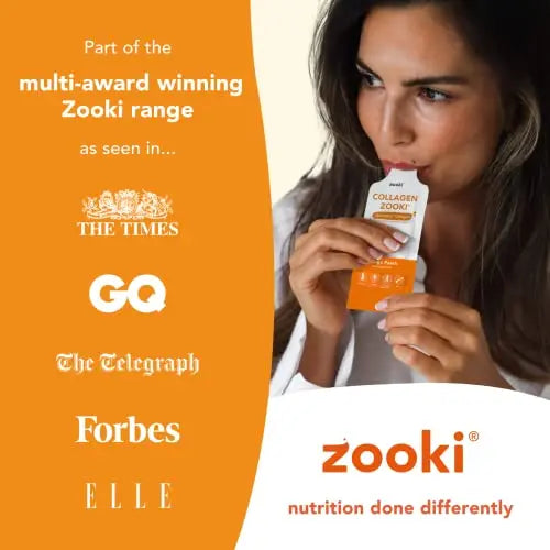 Zooki 5000mg Marine Collagen Liquid Sachets | Hydrolysed Marine Collagen Peptides yourzooki Au supplements