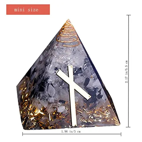 Chrikidor,Rune Pyramid，Orgone Pyramid Crystal Energy Generator Orgonite Balancing Chrikidor Au supplements