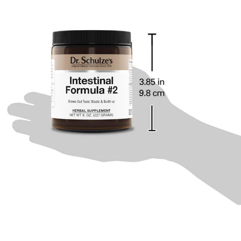 Dr. Schulze's Intestinal Formula #2 - Cleansing Supplement for Colon Health Support - Supports Daily Elimination - Plant-Based Herbal Supplement - Gluten-Free & Vegan - 8 oz Dr. Schulze's Au supplements