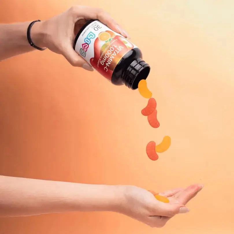 Vitamin C 1000mg Gummies for Kids & Adults |Antioxidant & Immune Support Supplement | Vegan Multivitamin for Hair, Skin & Nails LIVS Au supplements