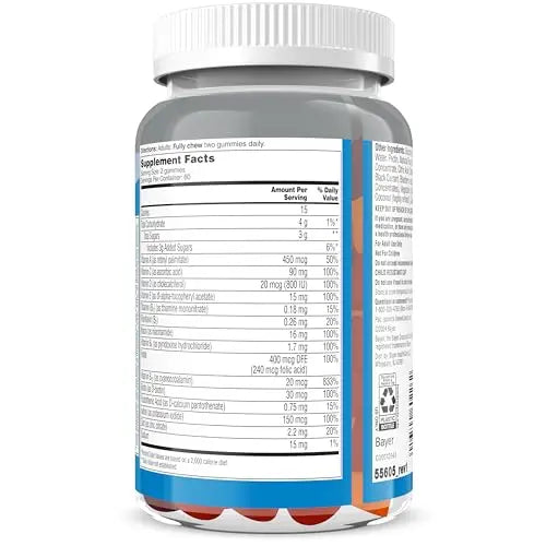 One A Day Men’s 50+ Daily Essentials Multivitamin Gummies, Multivitamin for Men Over 50, Fruit Medley Flavor, 120 Gummies ONE A DAY Au supplements