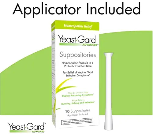 YeastGard Advanced Homeopathic Yeast Infection Vaginal Suppositories - 10 count Box Yeast-Gard Au supplements