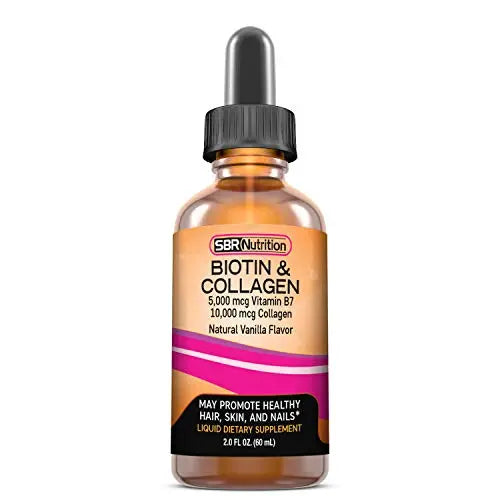SBR Nutrition Biotin and Collagen Liquid Drops Daily Food Supplement, Vitamins SBR Nutrition Au supplements
