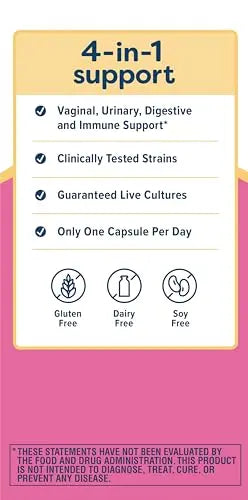 Renew Life Women's Probiotic Capsules, 50 Billion CFU Guaranteed, Supports Vaginal, Urinary Renew Life Au supplements