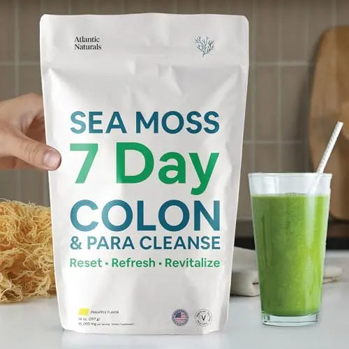 Atlantic Naturals Sea Moss 7 Day Colon and para Cleanse | Detox, Gut Health and Intestinal Atlantic Naturals Au supplements