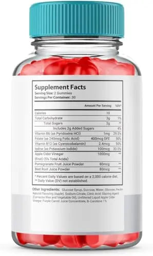 (3 Pack) ACV for Keto Health - Premium Apple Cider Vinegar Gummies – Natural Detox Hidden Elixir Au supplements