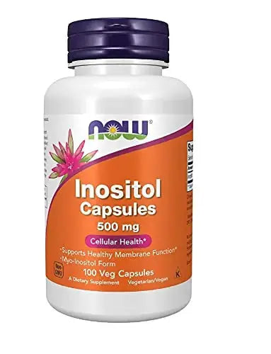 NOW Foods Foods Inositol 500mg,100 Capsules (Pack of 3) NOW Foods Au supplements