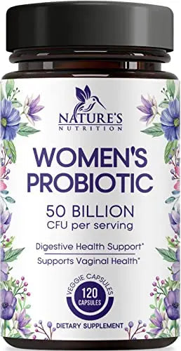 Probiotics for Women 4-in-1, 50 Billion CFU + Prebiotics, Vaginal Women's Probiotic Nature's Nutrition Au supplements