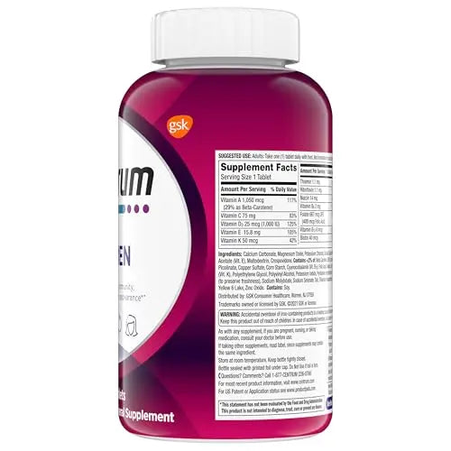 Centrum Multivitamin Tablet for Women, Multivitamin/Multimineral Supplement with Iron, Vitamin D3, B Vitamins and Antioxidant Vitamins C and E Centrum Au supplements