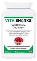 VitaBalance Collagen+ 60 Capsules for Skin, Hair, Nails, Joints & Connective Tissue Vita Sharks Au supplements
