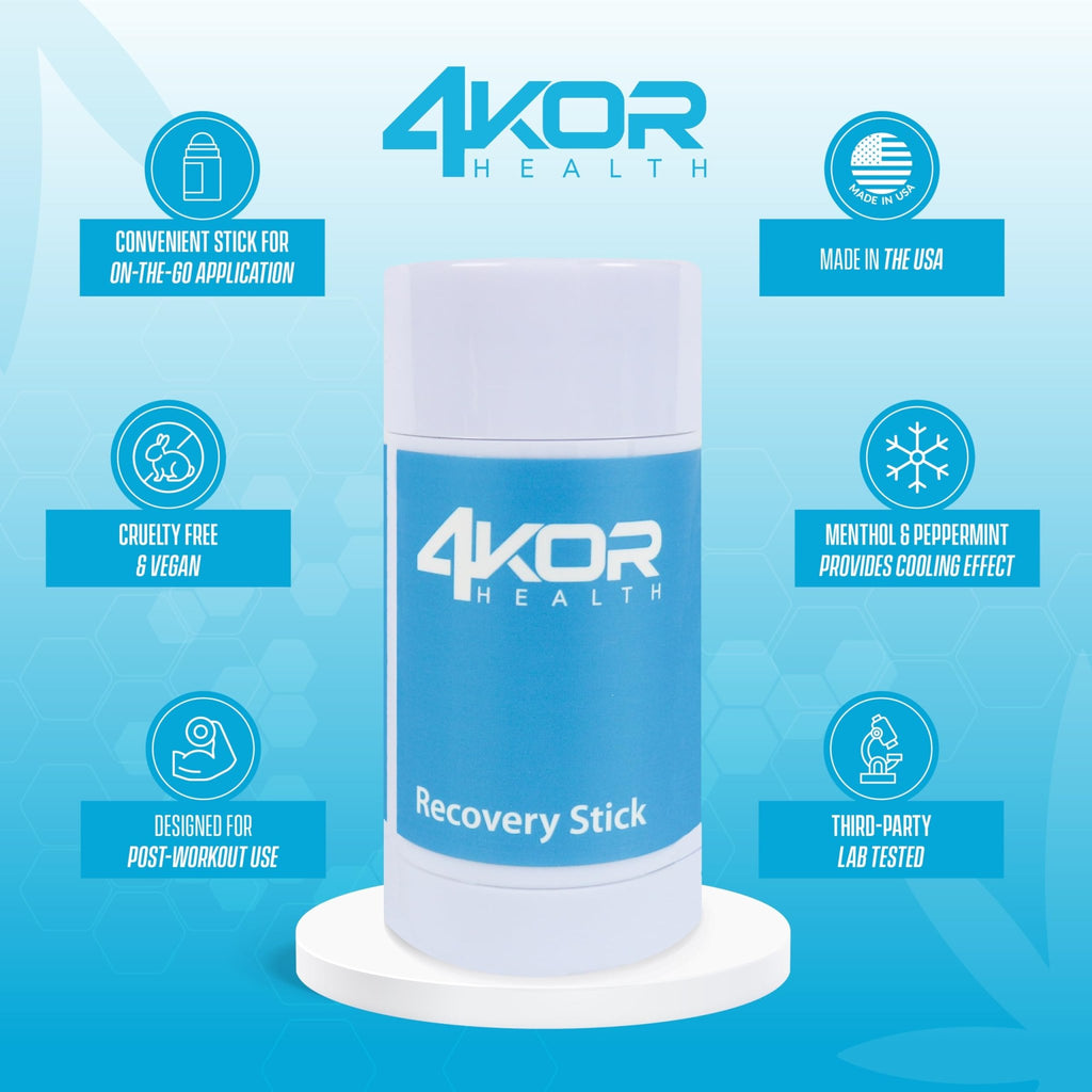 4KOR Hemp Infused Balm Stick – Topical Skin Balm with Cooling & Warming Sensation | Portable, Non-Greasy Twist-Up | 1 oz - TrustMedUSA