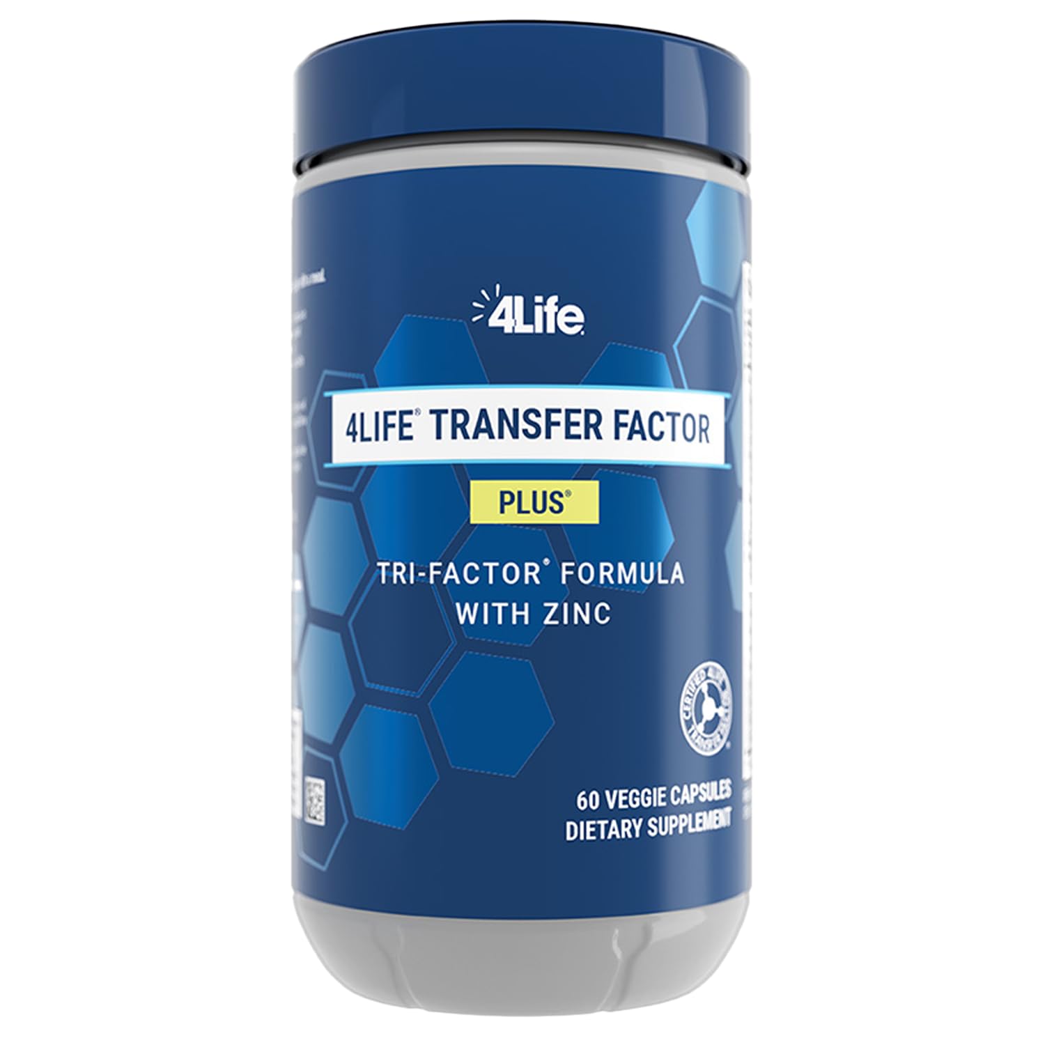 4Life Transfer Factor Plus - Support with Zinc, Super Mushroom Blend (Maitake, Shiitake, Agaricus), and Colostrum & Egg Yolk Extracts - 60 Capsules - TrustMedUSA