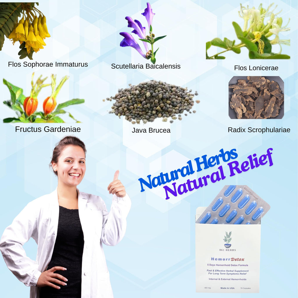 '-5-Day 15 Capsules, Fast & Long-Term Relief, Natual Herbs Formula Remedy, Address Root Causes of Hemorrhoids. - TrustMedUSA