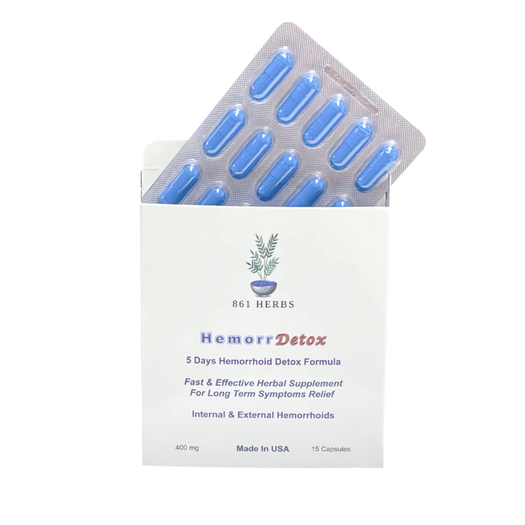 '-5-Day 15 Capsules, Fast & Long-Term Relief, Natual Herbs Formula Remedy, Address Root Causes of Hemorrhoids. - TrustMedUSA