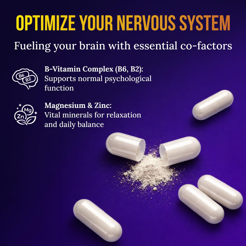 5-HTP Serotonin & Dopamine Support Complex with L-Theanine, L-Phenylalanine, Ashwagandha, Rhodiola B-Vitamins & Adaptogenic Herbal Blend – Mood & Stress Support for Women – Natural Vegan Non GMO - TrustMedUSA