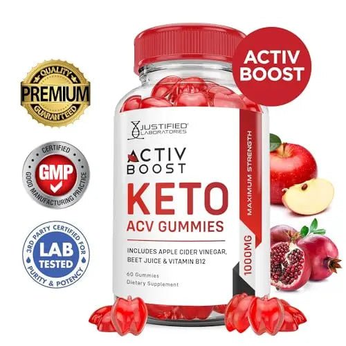 (5 Pack) Activboost Keto ACV Gummies Advanced Formula 1000MG Active Boost - TrustMedUSA