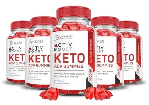 (5 Pack) Activboost Keto ACV Gummies Advanced Formula 1000MG Active Boost - TrustMedUSA