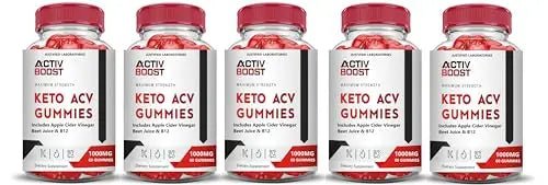 (5 Pack) Activboost Keto ACV Gummies Advanced Formula 1000MG Active Boost - TrustMedUSA