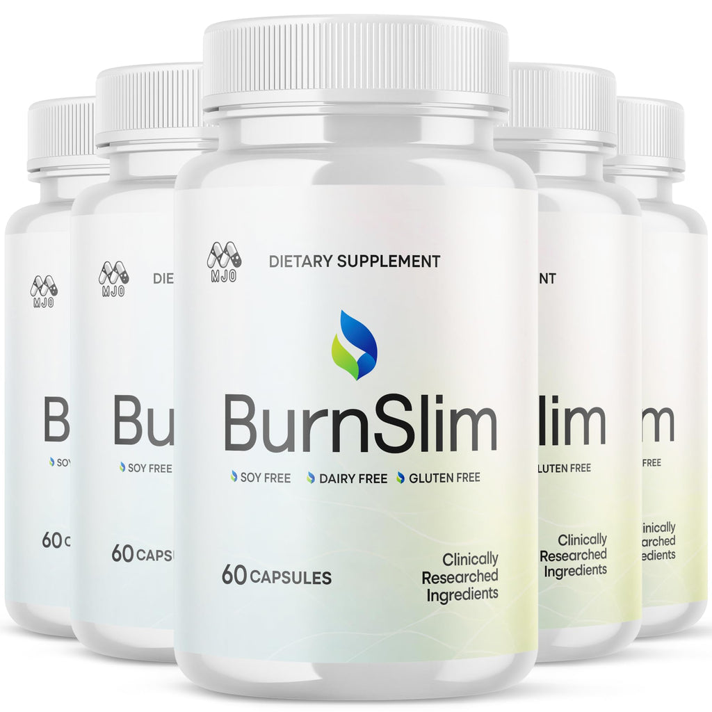 (5 Pack) Burn Slim Capsules, Official Burnslim Pills with All Natural Ingredients, Advanced Burn Slim Health and Wellness Supplement Supporting Active Lifestyle for Women and Men (300 Capsules) - TrustMedUSA