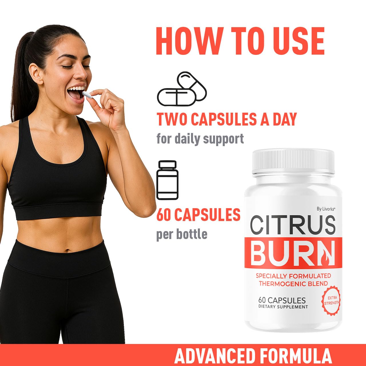 (5 Pack) Citrus Burn Capsules - Official CitrusBurn Pills Supplement Support All Natural Ingredients Advanced Formula Premium Multivitamin for Overall Health & Wellness, 300 Capsules for 5 Months - TrustMedUSA