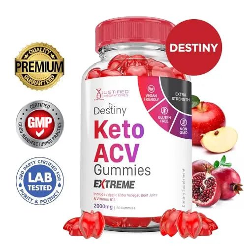 (5 Pack) Destiny Keto ACV Gummies Extreme 2000MG Destiny Keto Gummies Advanced - TrustMedUSA