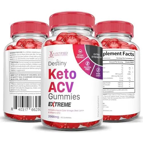 (5 Pack) Destiny Keto ACV Gummies Extreme 2000MG Destiny Keto Gummies Advanced - TrustMedUSA