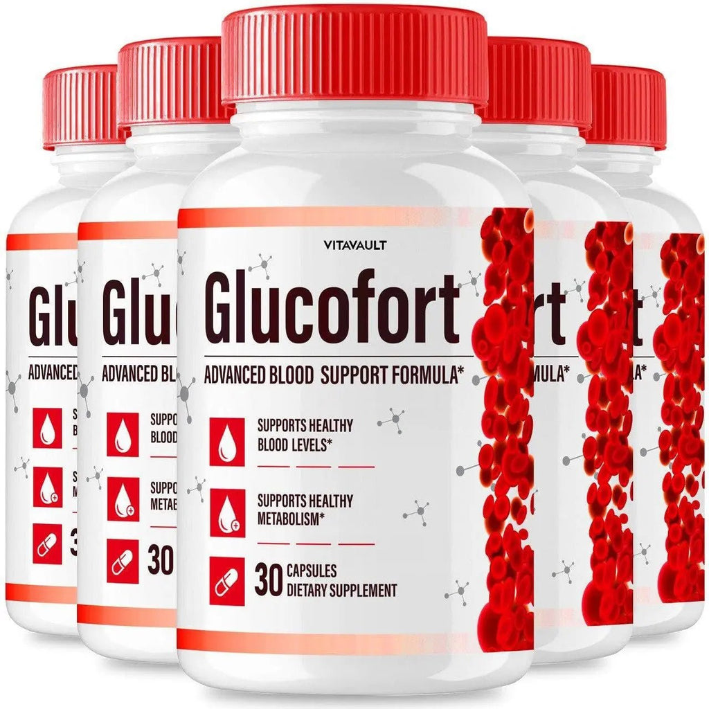 (5 Pack) Glucofort, Max Advanced Blood Support Formula Capsules - TrustMedUSA