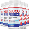 (5 Pack) Glucofreeze Pills - Official Formula Gluco Freeze Pills - Glucofreeze Pills - TrustMedUSA