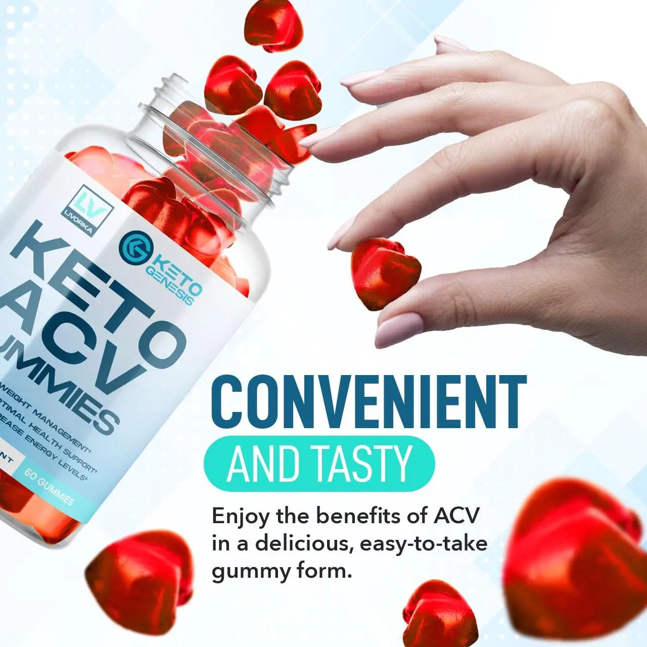 5 Pack - Keto Genesis Keto ACV Gummies Advanced Weight Loss, Genesis ACV, Genesis - TrustMedUSA