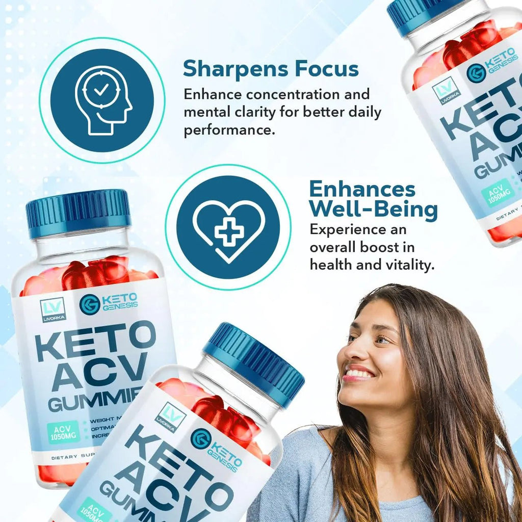 5 Pack - Keto Genesis Keto ACV Gummies Advanced Weight Loss, Genesis ACV, Genesis - TrustMedUSA