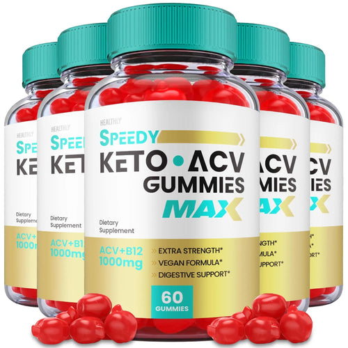 (5 Pack) Speedy Keto ACV Gummies Maximum Strength, Speedy Keto Plus ACV Gummies - TrustMedUSA