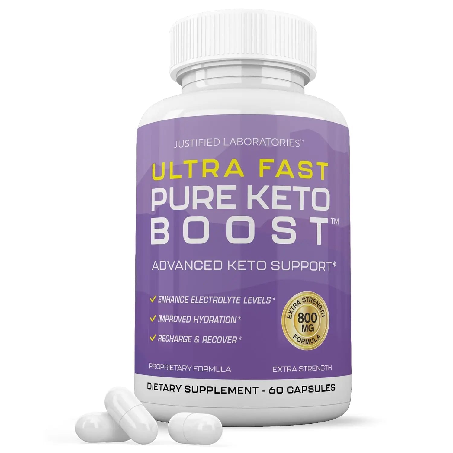 (5 Pack) Ultra Fast Pure Keto Boost Pills 1275MG New & Improved Formula Contains Apple - TrustMedUSA