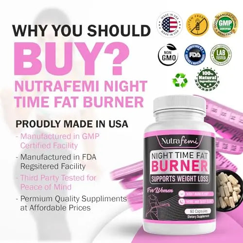 Nutrafemi Night time Fat Burner, Weight Loss Pills for Women – Thermogenic Fat Burner Nutrafemi Au supplements