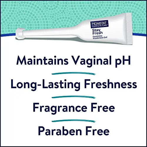 Monistat Stay Fresh Gel, Odor Eliminating Gel for Feminine Care, Fragrance Free Vaginal Gel, Prefilled Monistat Au supplements