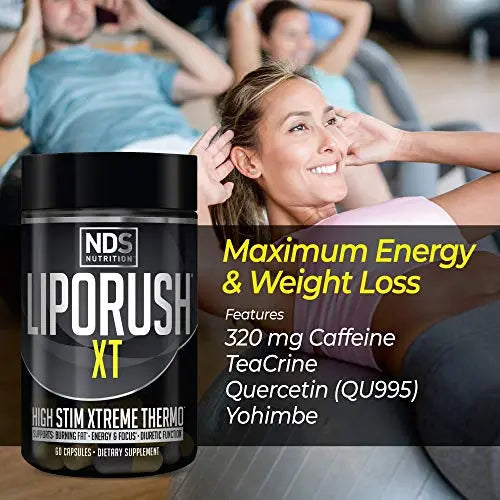 LIPORUSH NDS Nutrition XT - Concentrated Thermogenic with L-Carnitine & Teacrine LIPORUSH Au supplements