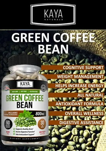 Kaya Naturals Green Coffee Bean 60ct - Weight Management Kaya Naturals Au supplements