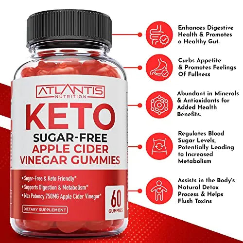 Sugar-Free Keto ACV Gummies for Weight Loss - Apple Cider Vinegar Keto ACV Gummies Atlantis Nutrition Au supplements