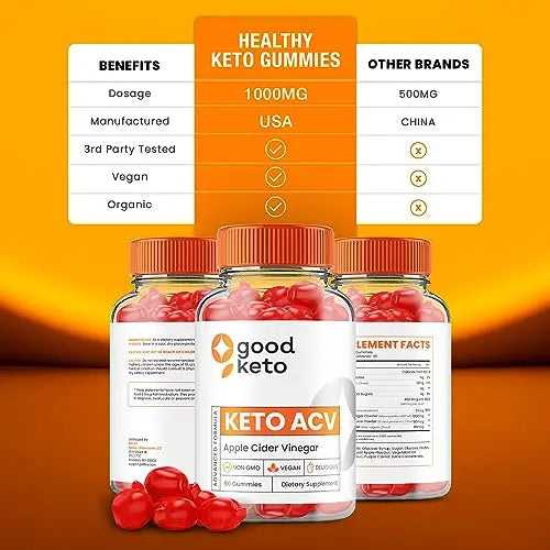 (5 Pack) Good Keto ACV Gummies - Official - Keto Good ACV Advanced Formula Plus Rillvo Au supplements