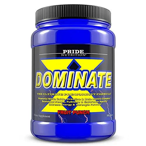Pride Nutrition Dominate X Pre Workout Supplement - 500g Nitric Oxide & Creatine Pre Pride Nutrition Au supplements